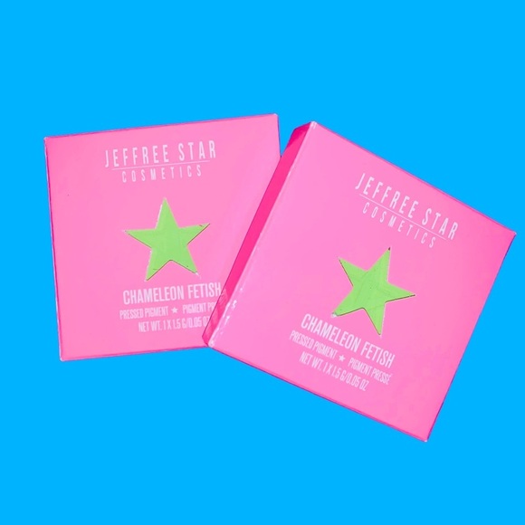 NWT 2 x Jeffree Star Chameleon Fetish Pressed Pigment Neon Eyeshadow Bundle - Picture 8 of 8